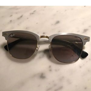 Ray Ban Clubmaster Sunglasses with Aluminum Rims